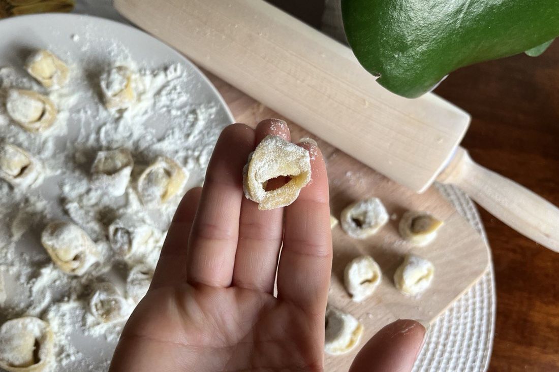 Tortellini caseros hechos a mano — pasta fresca Da Musso, Lanzarote