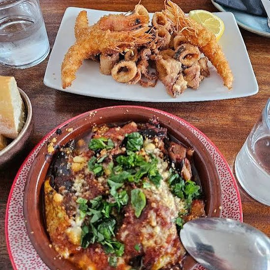 Fritto misto de mar y parmigiana — Da Musso