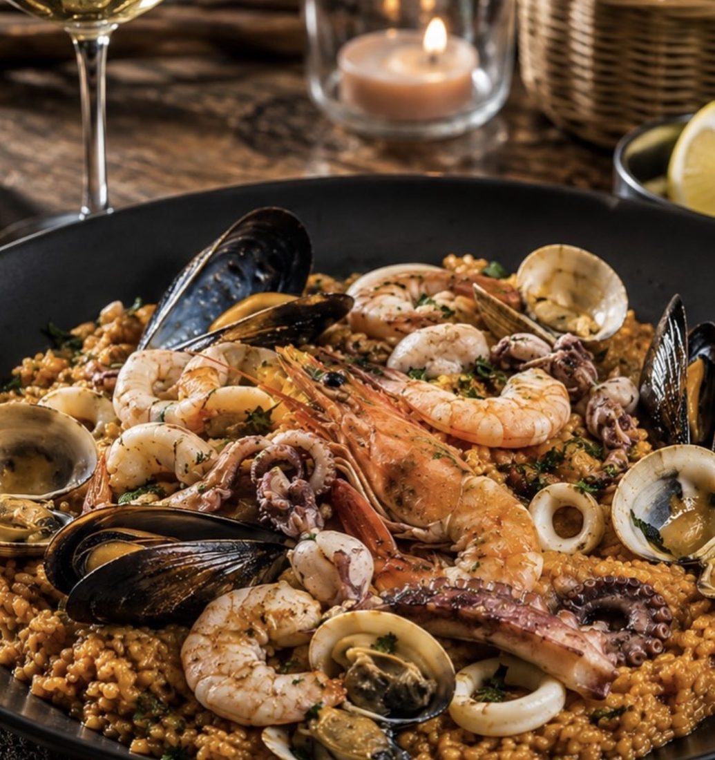 Marisco fresco del día con gambas, mejillones, almejas y calamar — Da Musso, Playa Honda, Lanzarote
